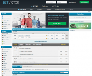 betvictor Desktop Ansicht